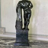 After the Farnese Hercules, a serpentine marble sculpture, a souvenir of the Grand Tour