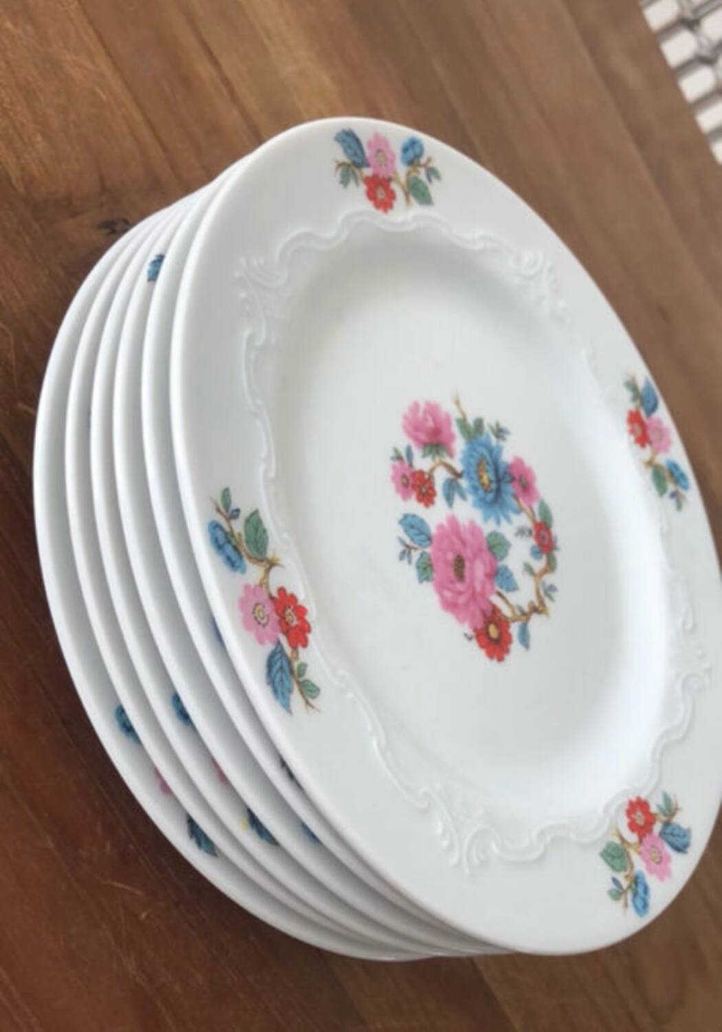 6 Scherzer dessert plates