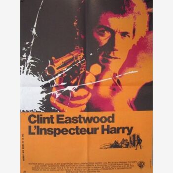 Original film poster. The Inspector Harry.Clint Eastwood