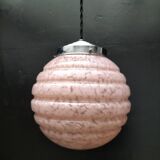 pink opaline pendant light