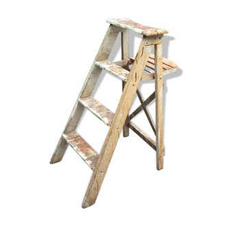 Ancien escabeau vintage des années 70