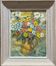 Tableau HSTP (Bouquet de fleurs" vers 1950 mention Alger