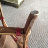 Rattan side table