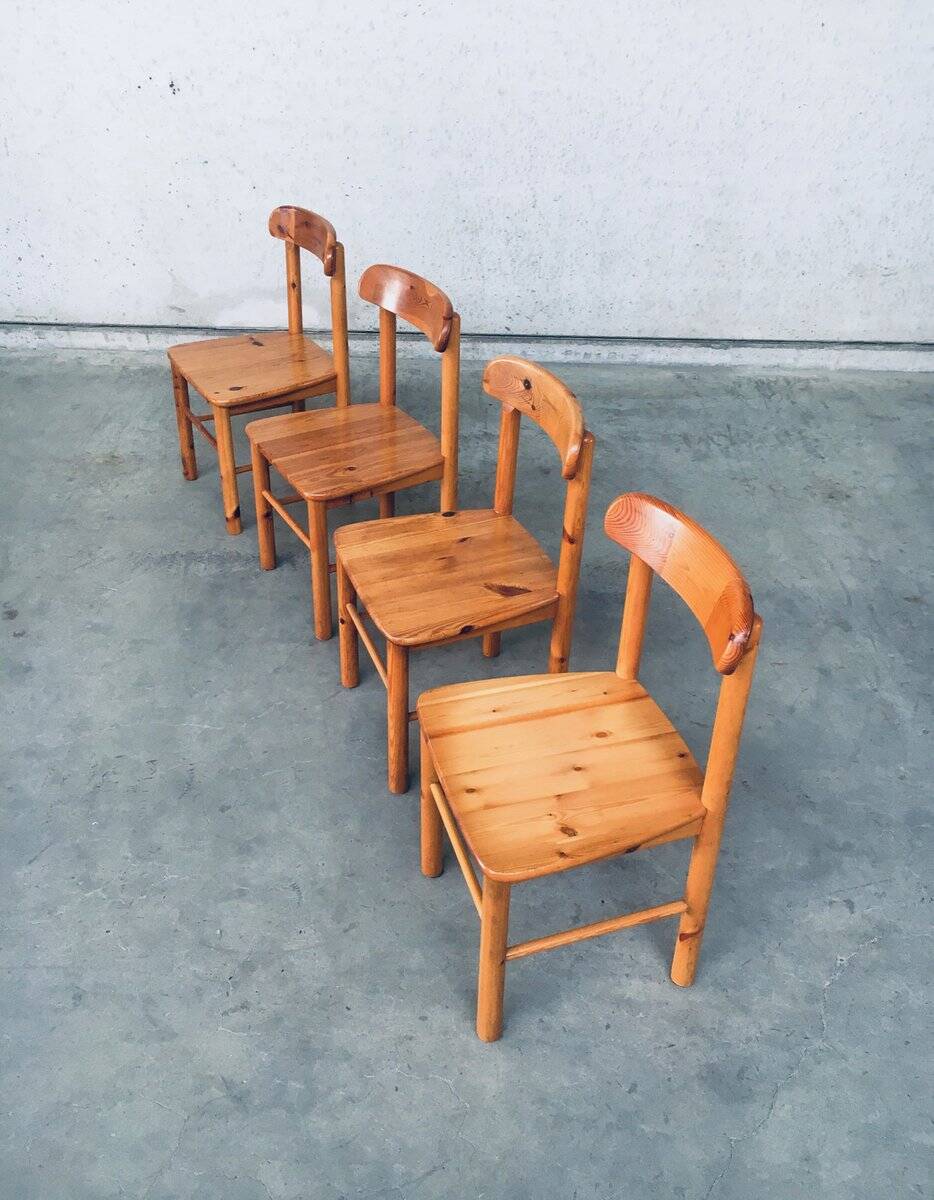 Danish Pine Chairs, 1975, Set of 4