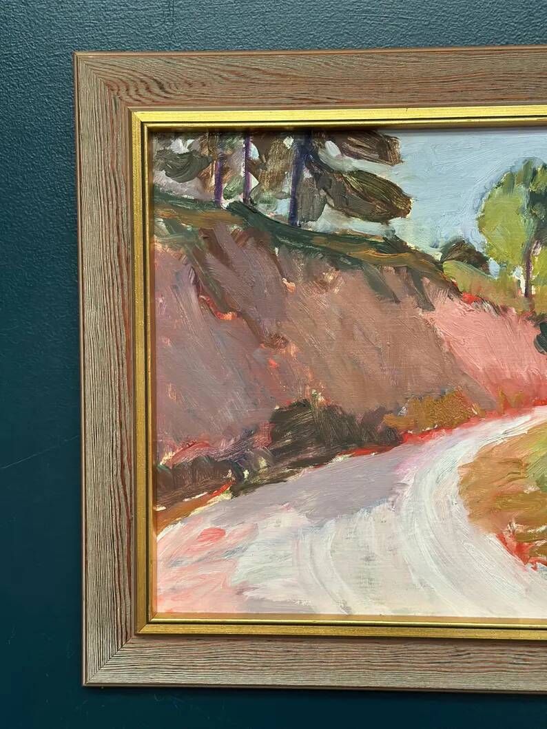 Original Danish Oil on Canvas – “Varm dag, Frankrike”  by Bente Bjerregaard