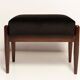 Pair of mid-century stools in black velvet, E. Homa, Europe, 1960s