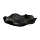 Coupe en teck noircie en forme de feuille ou fleur monoxyle H10 D41