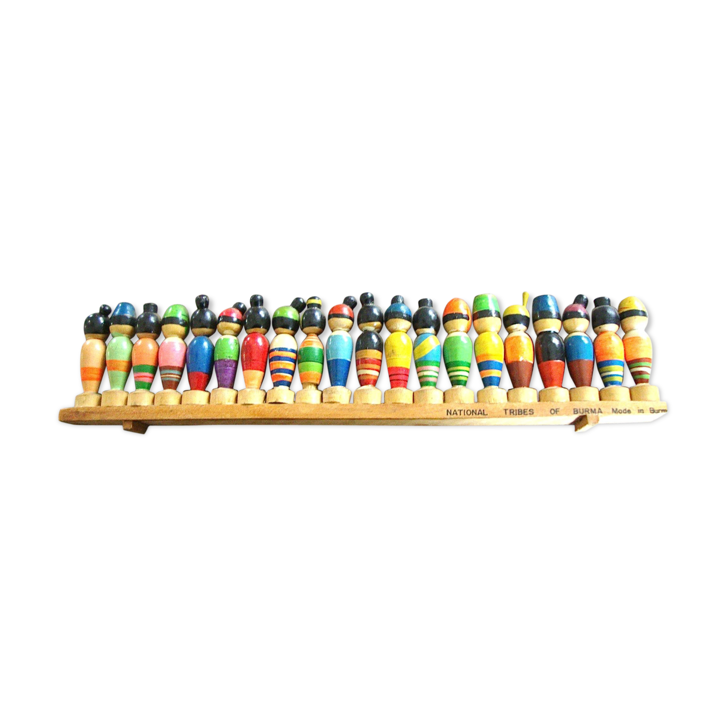 Wooden ruler Burmese tribes 40s