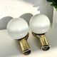 Pair of brass "hands" wall lamps, Arlus 1960