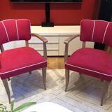 Bridge armchair with mustache