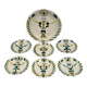 Plates and dish signed by Roger Capron, Vallauris.