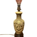 Asian style electrified lamp base