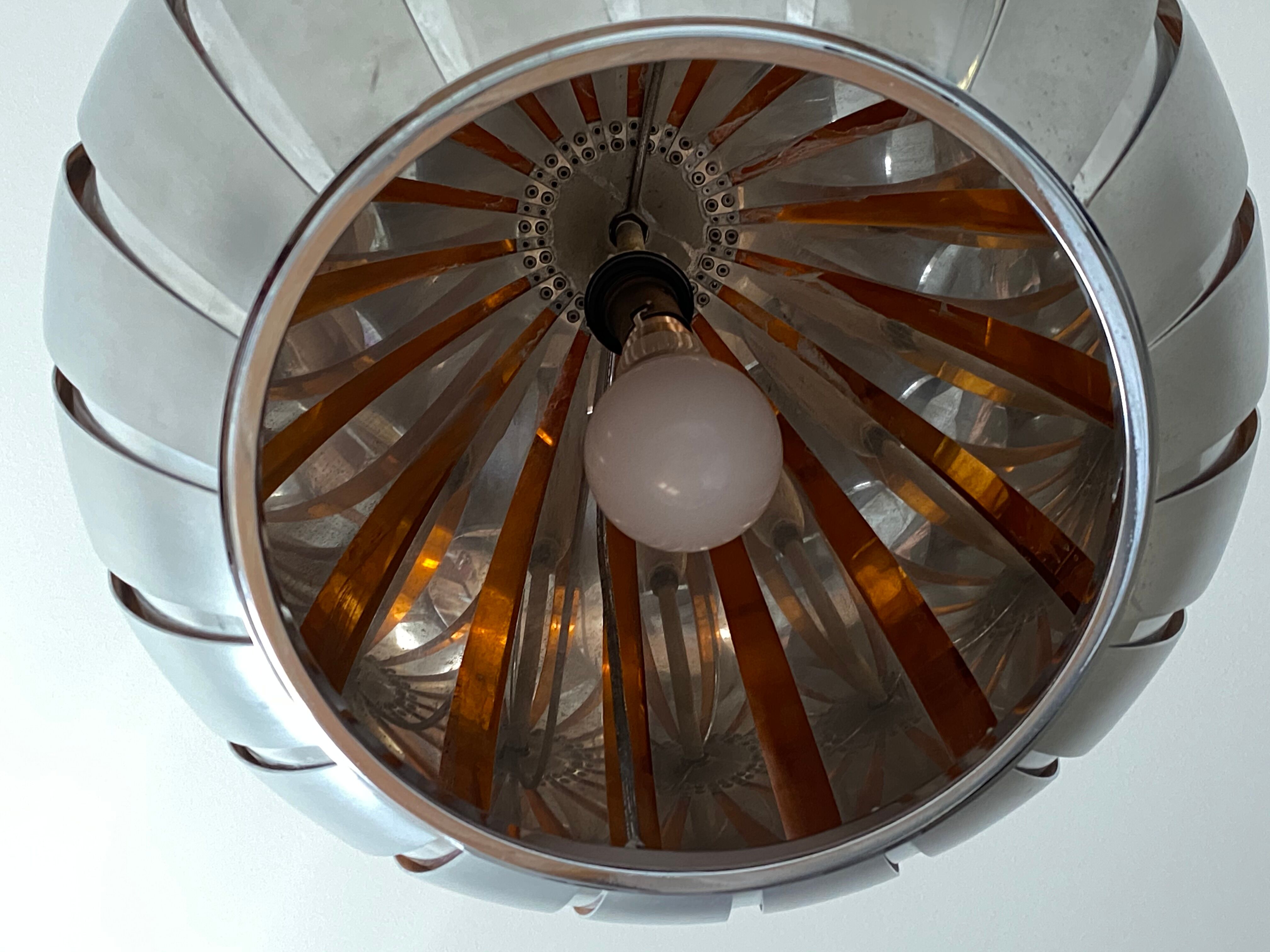 Suspension Henri Mathieu in curved aluminium