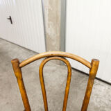 Pair of chairs bistrot Thonet Austria 1900 canning stamped