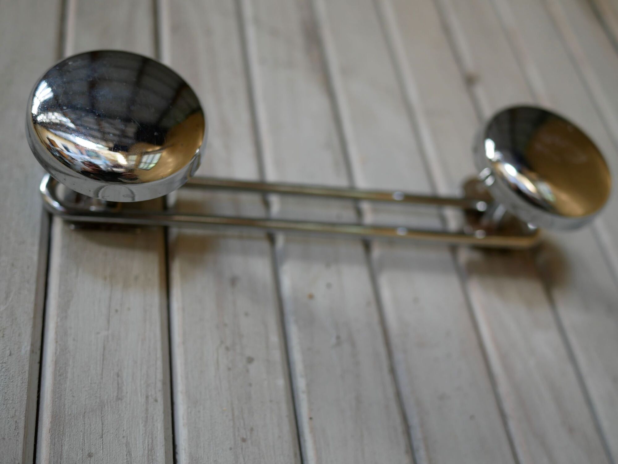 Coat rack wall vintage metal two hooks