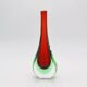 Murano Soliflore Vase - Flavio Poli - Sommerso Red Green 19cm