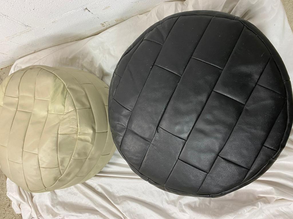 Vintage patchwork ottoman