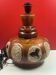 VINTAGE 1960'S CERAMIC FLOOR OR TABLE LAMP WITH FEATHERS WEST GERMANY 60S 1960S