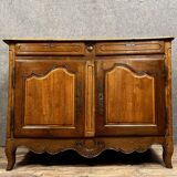 Pretty Rustic Louis XV Period Buffet in solid walnut and oak circa 1750