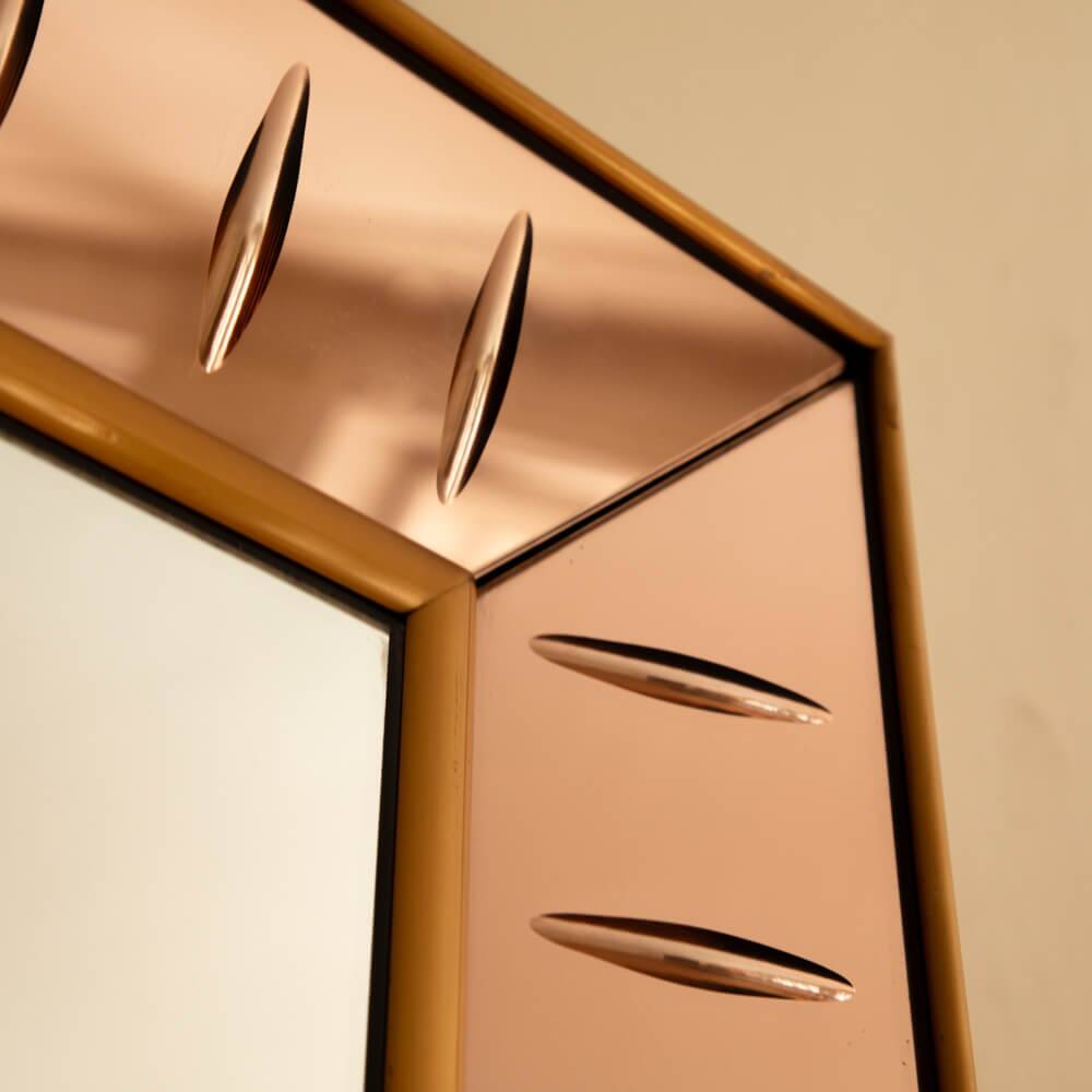 Italian floor mirror by Cristal Art, Italy 1960s