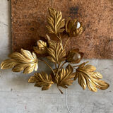 Golden wall lamp foliage