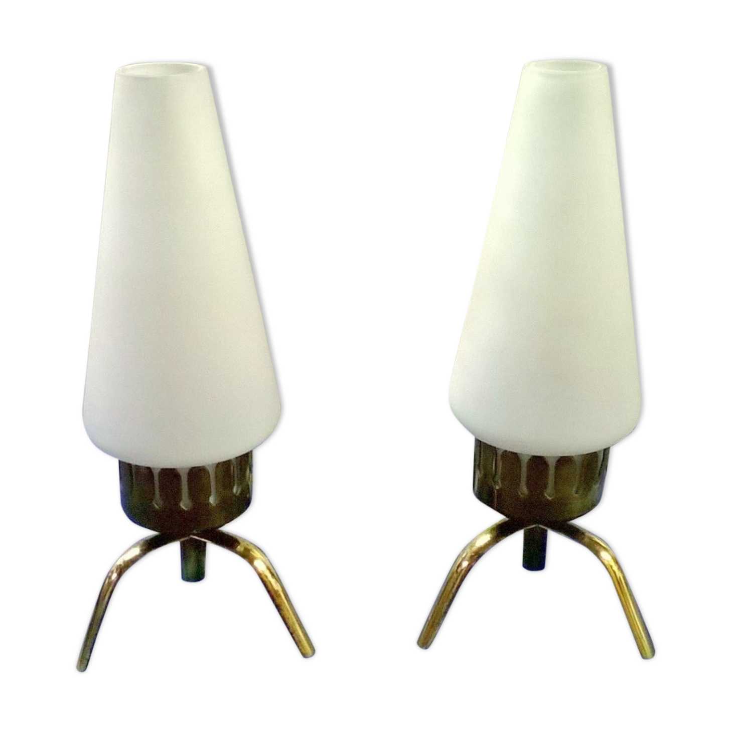 Pair table lamps by Angelo Lelii for Arredoluce,1950