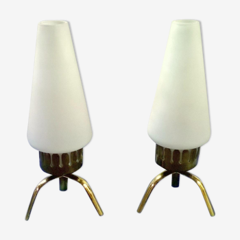 Pair table lamps by Angelo Lelii for Arredoluce,1950