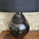 Black ceramic lamp
