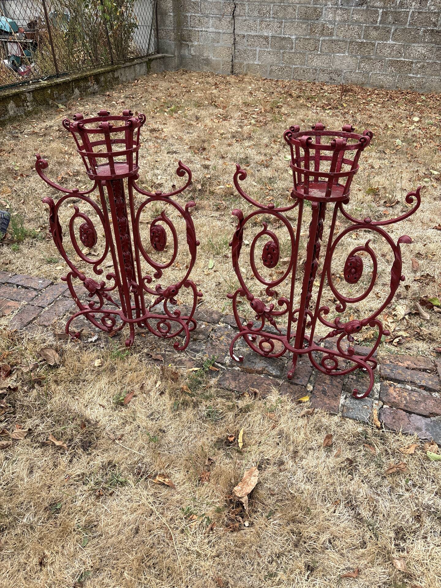 2 wrought iron doors