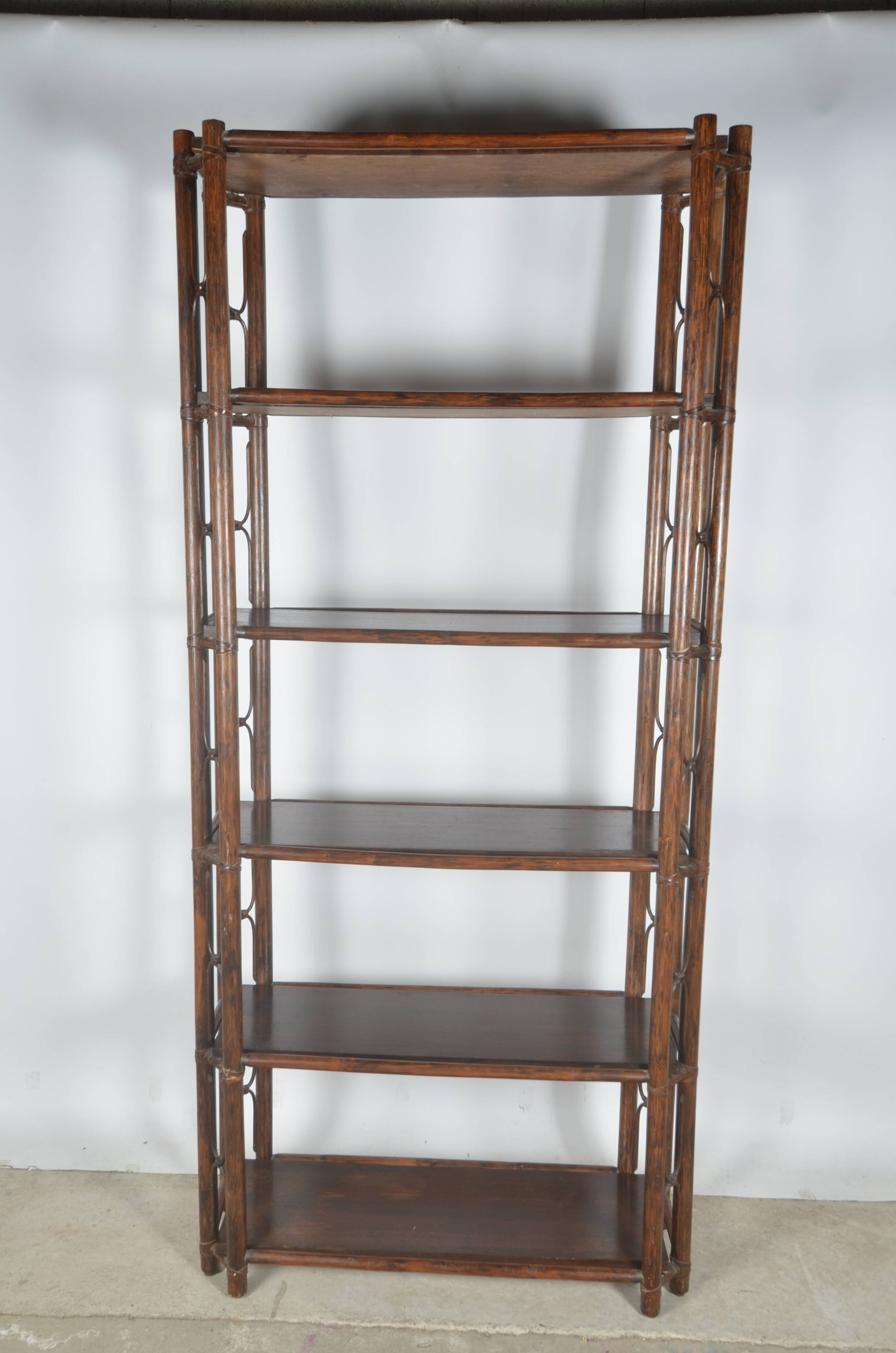 Rattan shelf 6 shelves