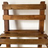 Slatted wooden chair, minimalist