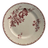 Assiette terre de fer Sarreguemines