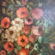 Oil on canvas flower bouquet