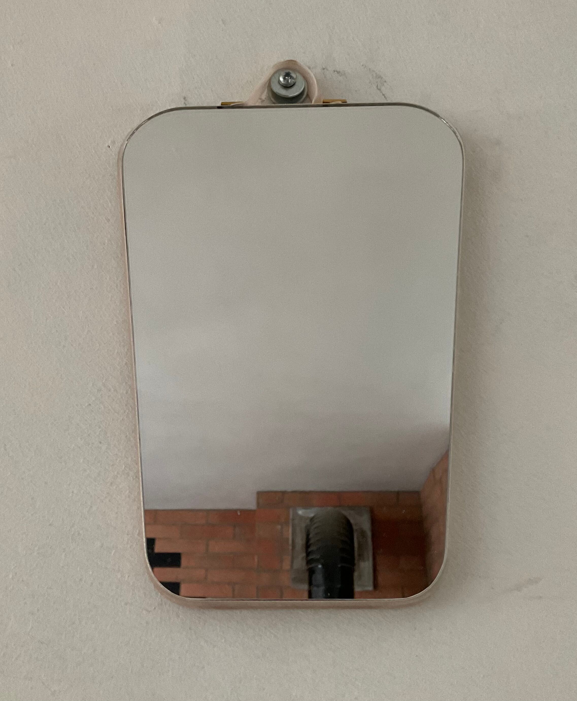 Asymmetrical free-form miniaturę mirror from the 60s-70s
