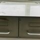 Metal filing cabinet with 2 drawers
