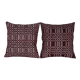 Set of 2 vintage kilim cushion covers 51x51 cm