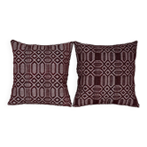 Set of 2 vintage kilim cushion covers 51x51 cm