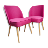 Pair of chairs pink cocktail 1960 s