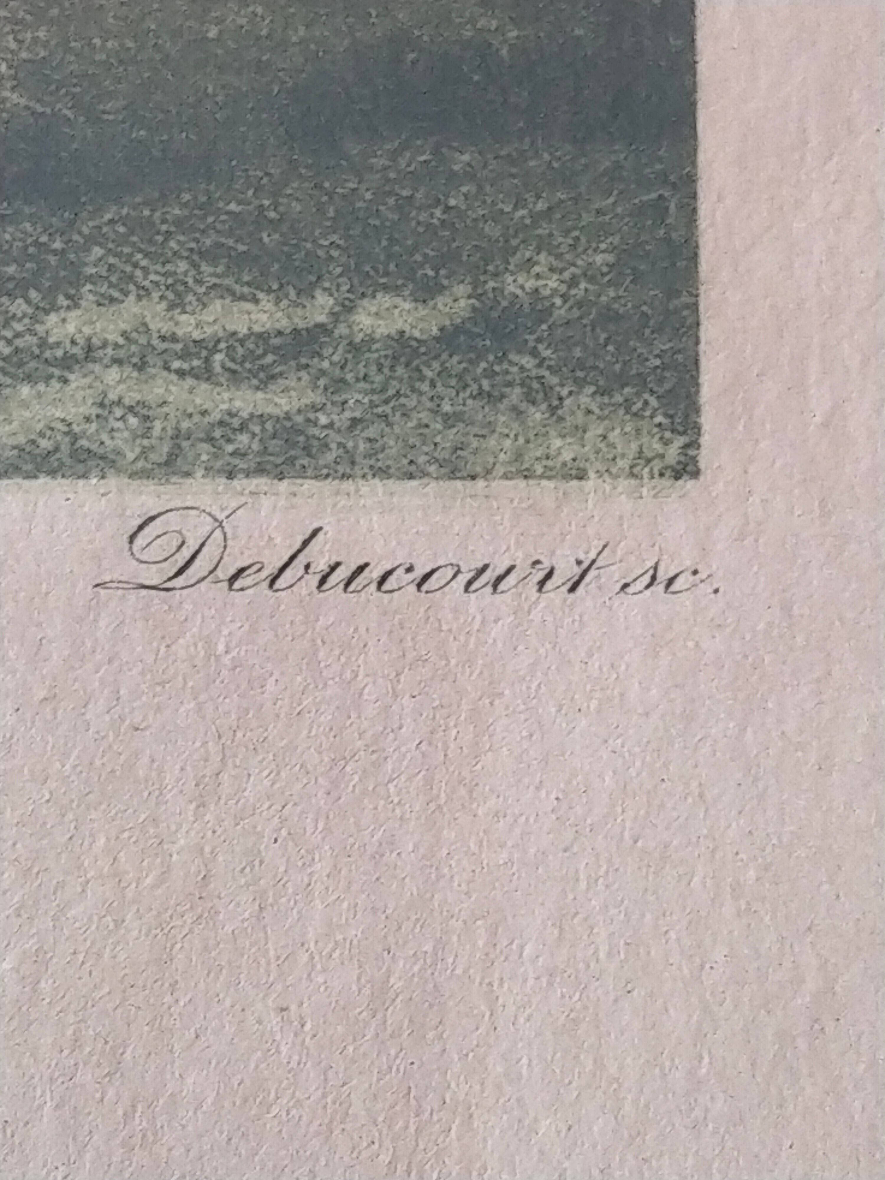 Table engraving carle vernet (1758-1836) the hunt engraved by debucourt
