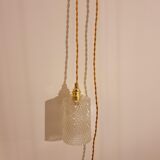 Chiseled glass hanging lamp