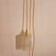 Chiseled glass hanging lamp