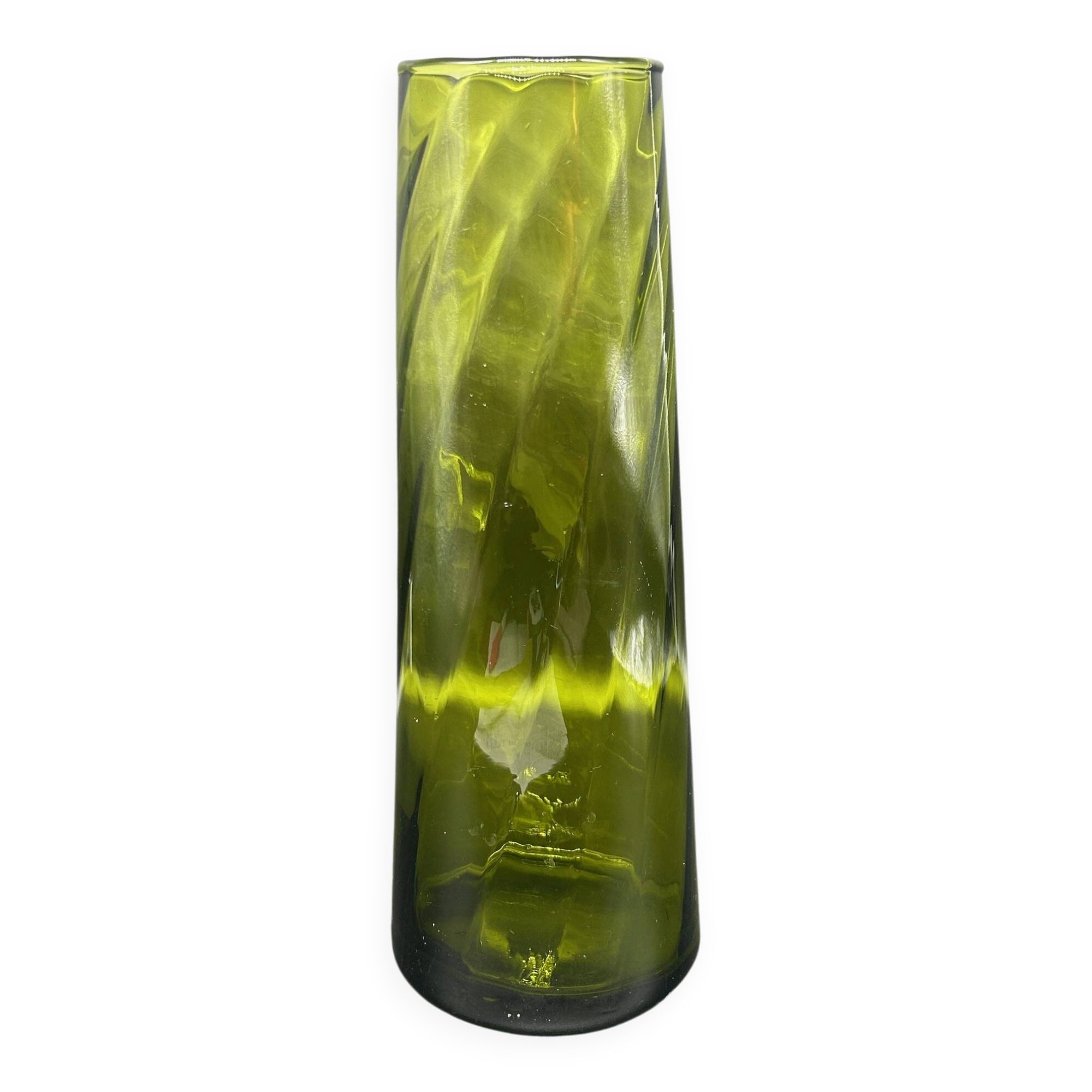 Large glass vase from the 1970s
