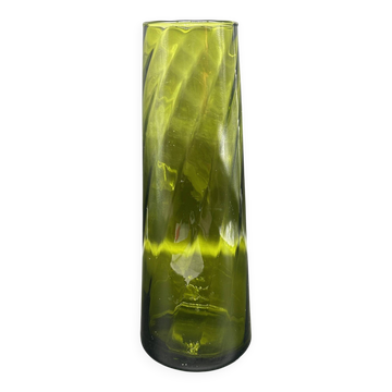 Large glass vase from the 1970s