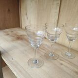 Set of 6 engraved glasses