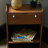 Scandinavian side furniture, vintage sofa end, design bedside table