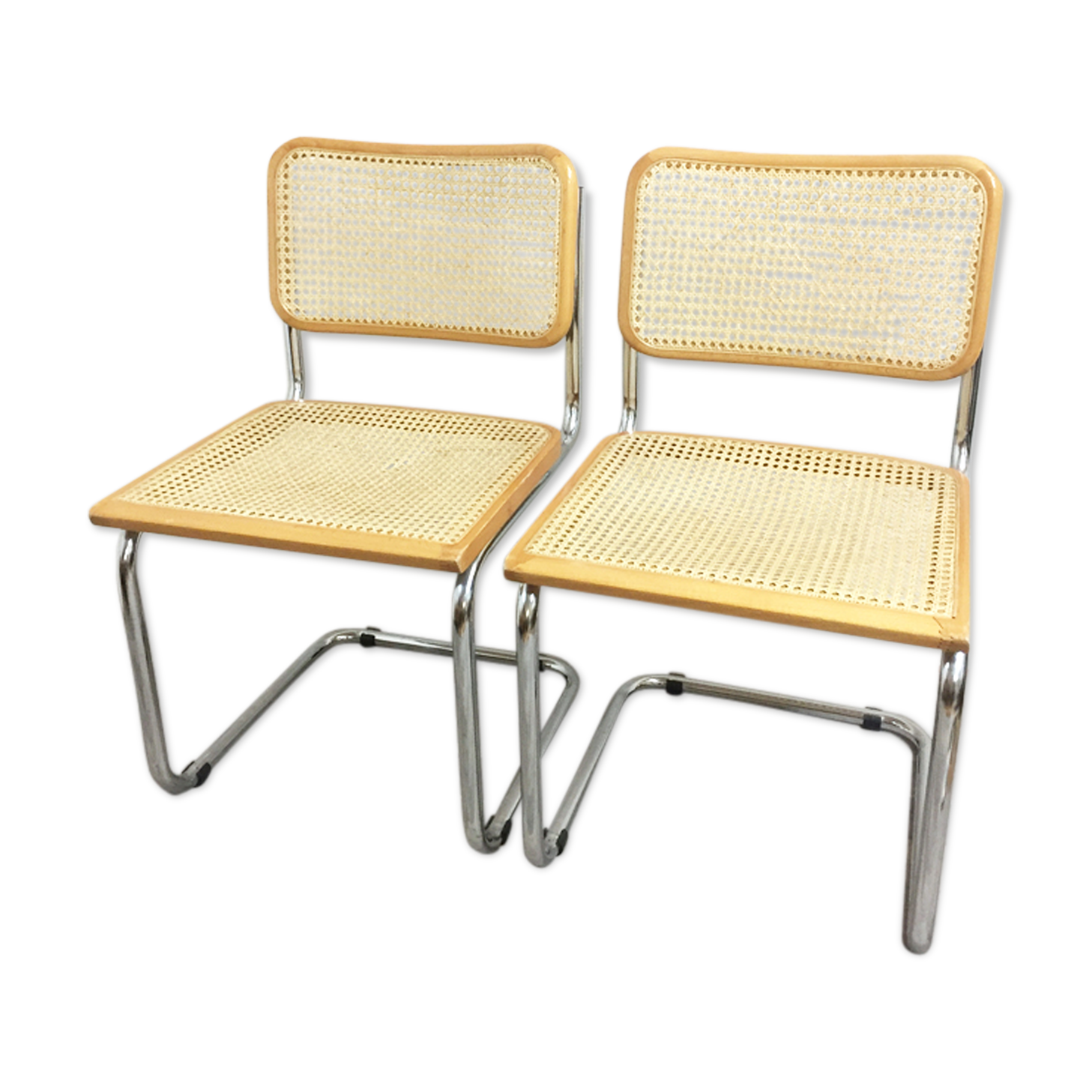 Pair of chairs by Marcel Breuer, mod. B32