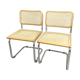 Paire chaises par Marcel Breuer, mod. B32