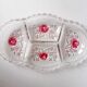 Appetizer dish with crystal compartments