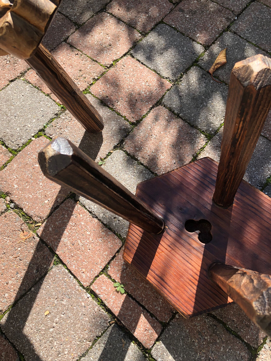 Brutalist chairs and stool
