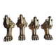 Set of 4 solid bronze furniture legs – new
